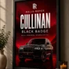 Rolls-Royce Cullinan Black Badge Canvas Poster – Bold Powerful Unapologetic Luxury SUV Wall Art