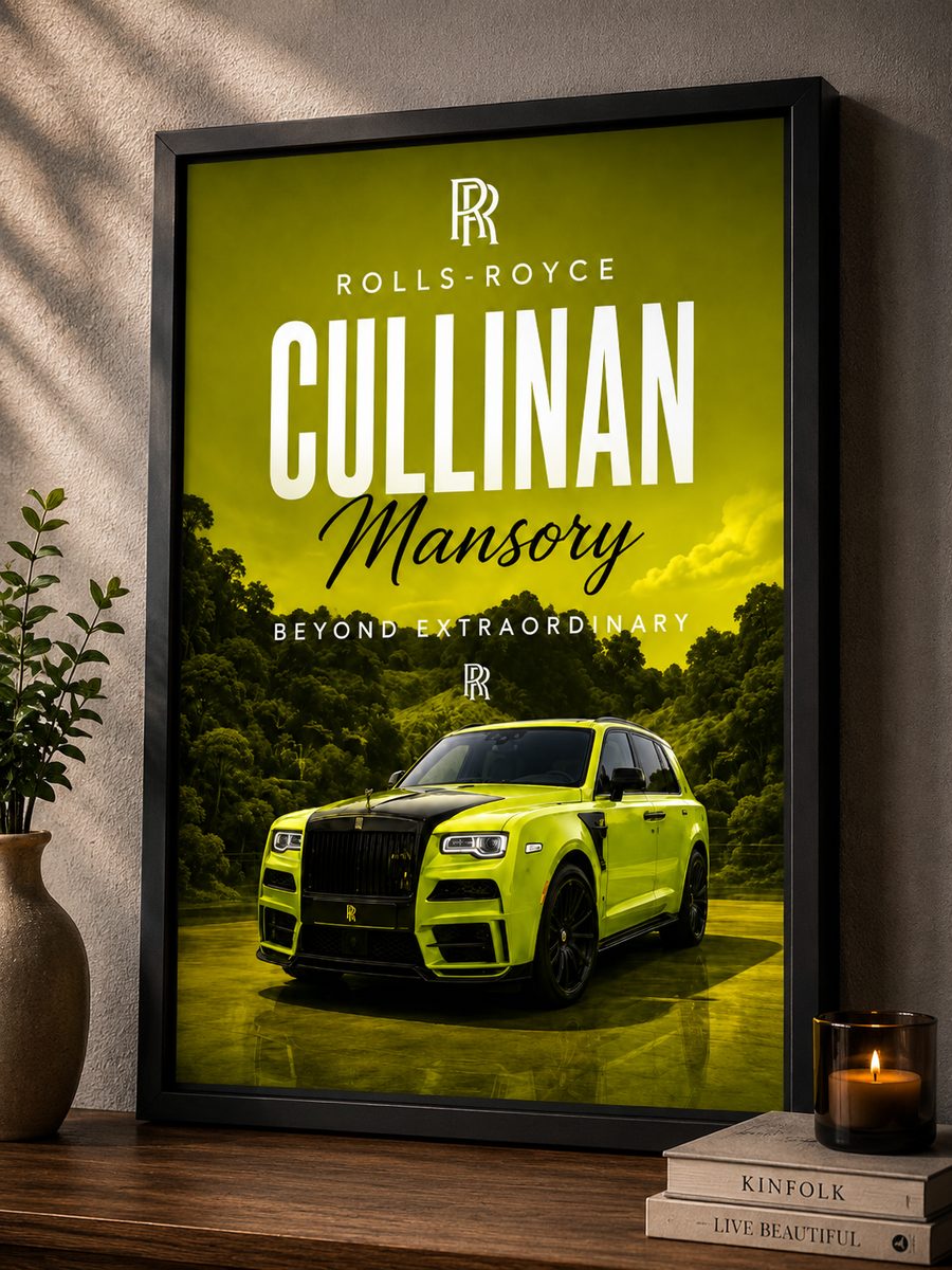 Rolls-Royce Cullinan Mansory Canvas Poster – Beyond Extraordinary Luxury SUV Wall Art