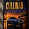 Rolls-Royce Cullinan Canvas Poster – Commands Respect Luxury SUV Golden Hour Sunset Wall Art